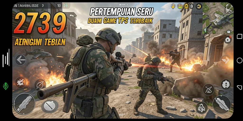 Tampilan seru gameplay pertempuran TPS di 2739.