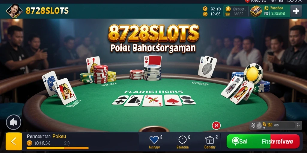 Tampilan menarik dari game Poker 8728SLOTS dengan gameplay yang seru.