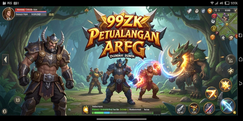 Tangkapan layar gameplay 99ZK yang menampilkan aksi seru dalam pertempuran.