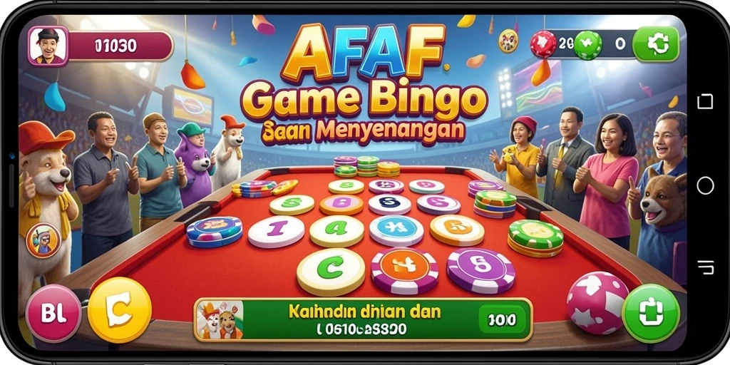 Tampilan gameplay AFAF yang menarik dalam permainan Bingo.