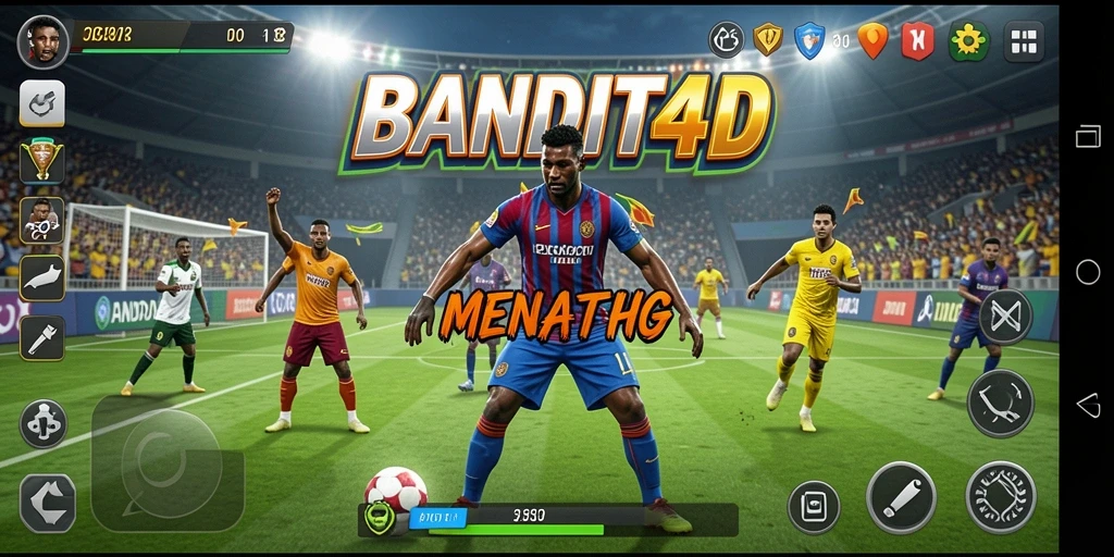 Tangkapan layar dari gameplay seru BANDIT4D yang menggambarkan aksi olahraga.