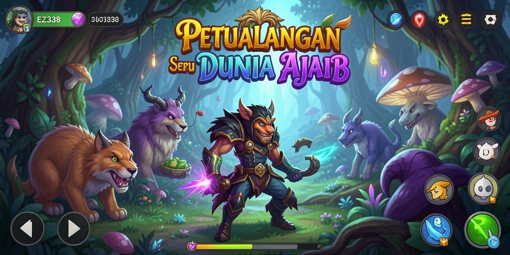 Gameplay petualangan seru di dunia ajaib EZ338.