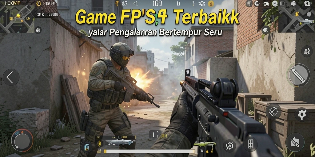 Screenshot HOKIVIP menampilkan aksi seru di gameplay FPS.