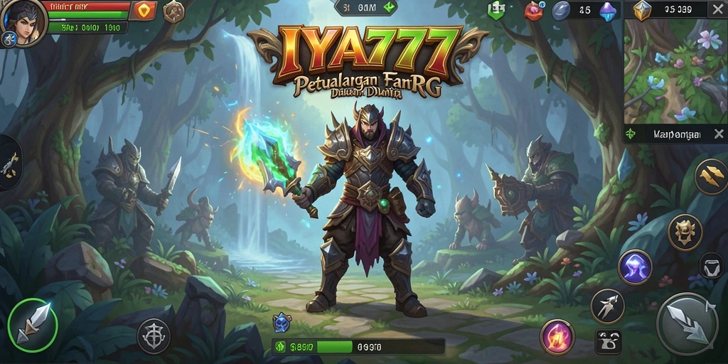 Screenshot utama IYA777 menampilkan aksi seru dalam permainan RPG.