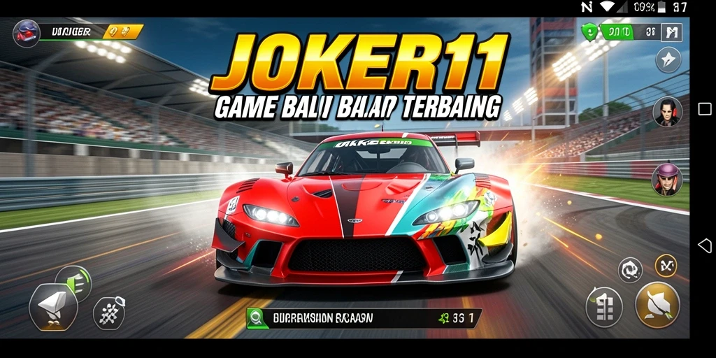 Tampilan gameplay Racing yang memukau dan menegangkan di JOKER11.