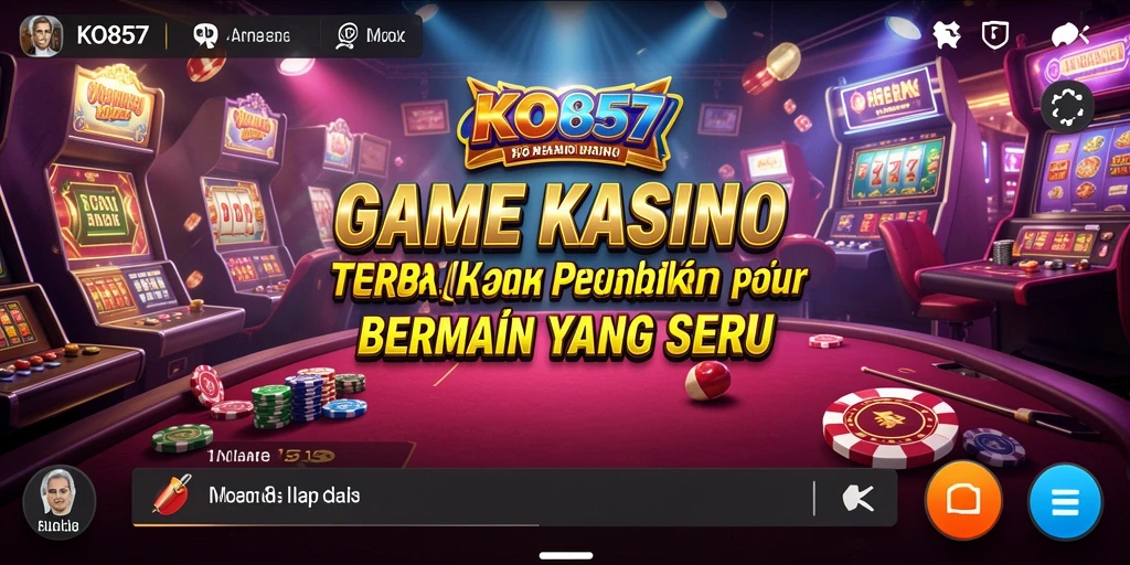 Tampilan utama gameplay KO857 yang menegangkan dan penuh hiburan Kasino.