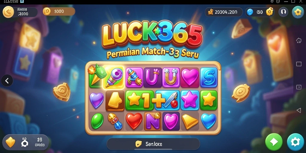 Tampilan gameplay LUCK365 yang asyik dan berwarna-warni.