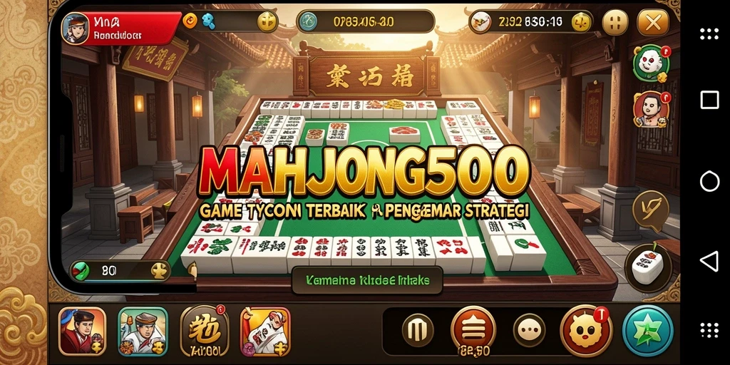 Tampilan gameplay <strong>MAHJONG500</strong> yang menarik dan interaktif.