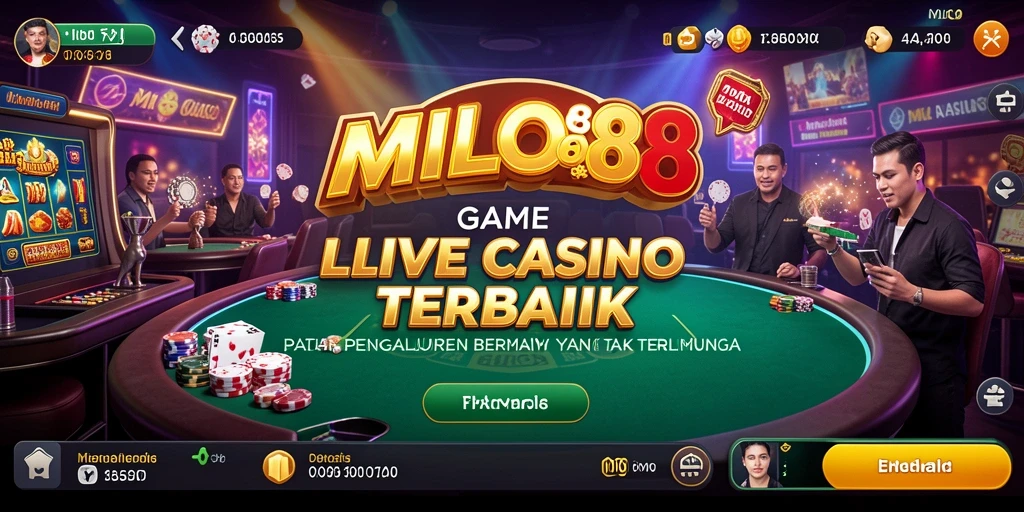 Tampilan gameplay Live Casino di MILO88 yang menegangkan dan interaktif.