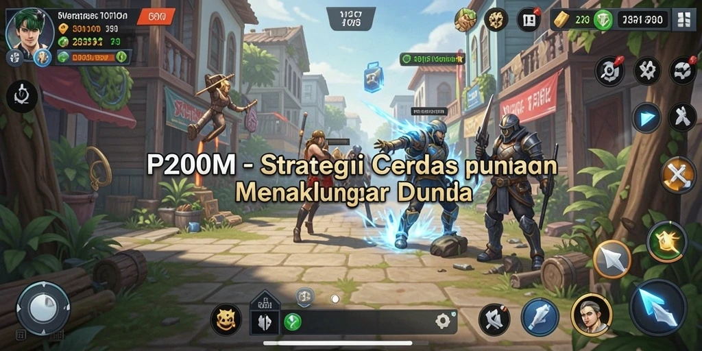 Tampilan gameplay menarik dari P200M dengan elemen strategi yang kompleks.