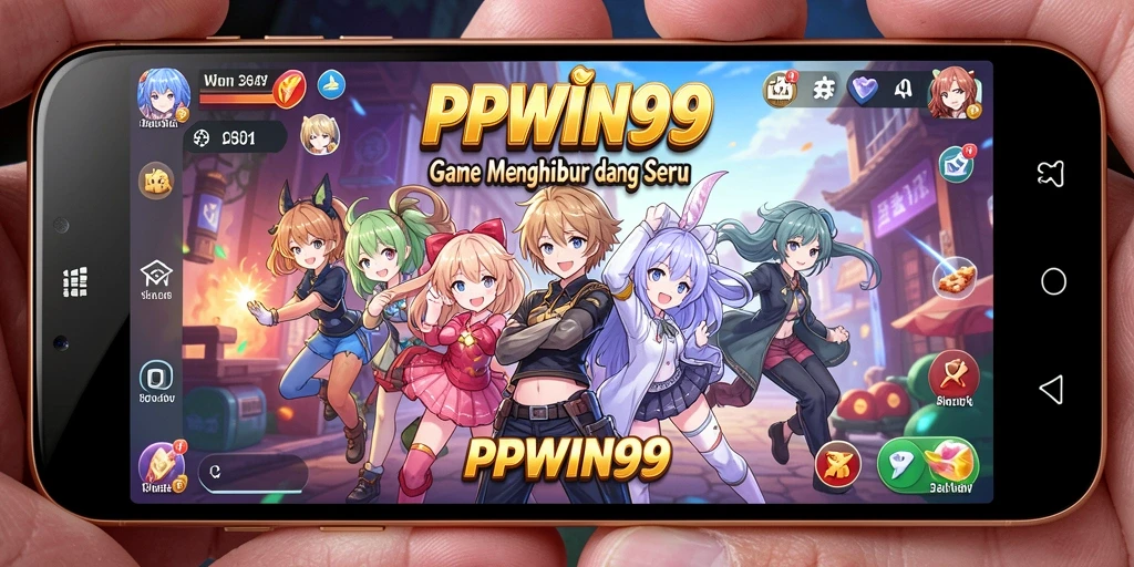 Tampilan gameplay <strong>PPWIN99</strong> yang penuh aksi dan karakter animasi yang menarik.