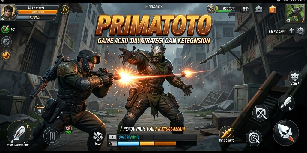 Tampilan gameplay PRIMATOTO yang penuh aksi dan ketegangan.