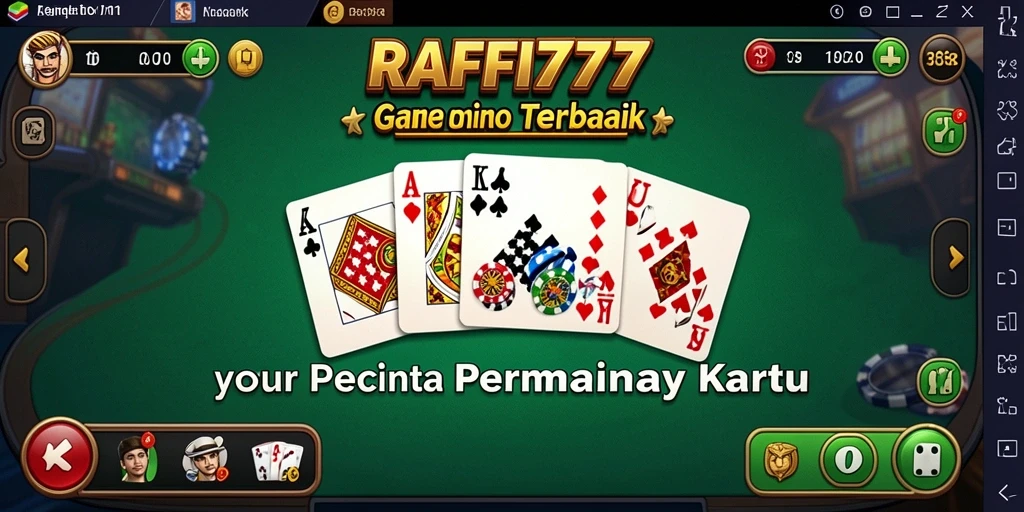 Tangkapan layar utama RAFFI777 menunjukkan keseruan bermain Domino.