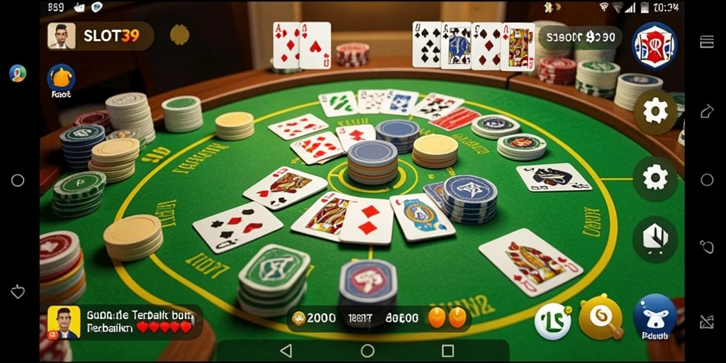 Screenshot gameplay SLOT39 yang menampilkan serunya permainan Gaple.