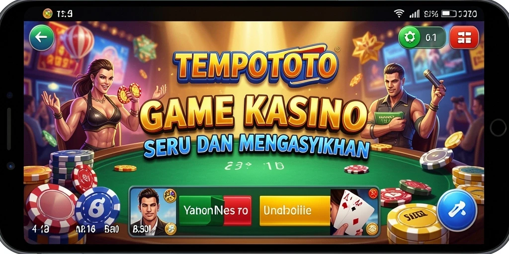 Screenshot gameplay TEMPOTOTO menampilkan grafik yang menarik dan fitur permainan yang mengasyikkan.
