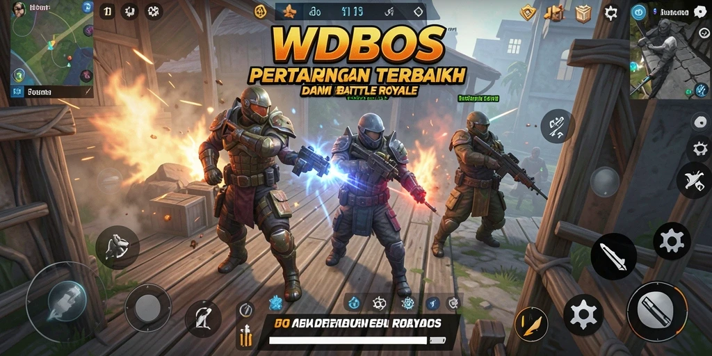 Gameplay Battle Royale yang mendebarkan dan penuh aksi.