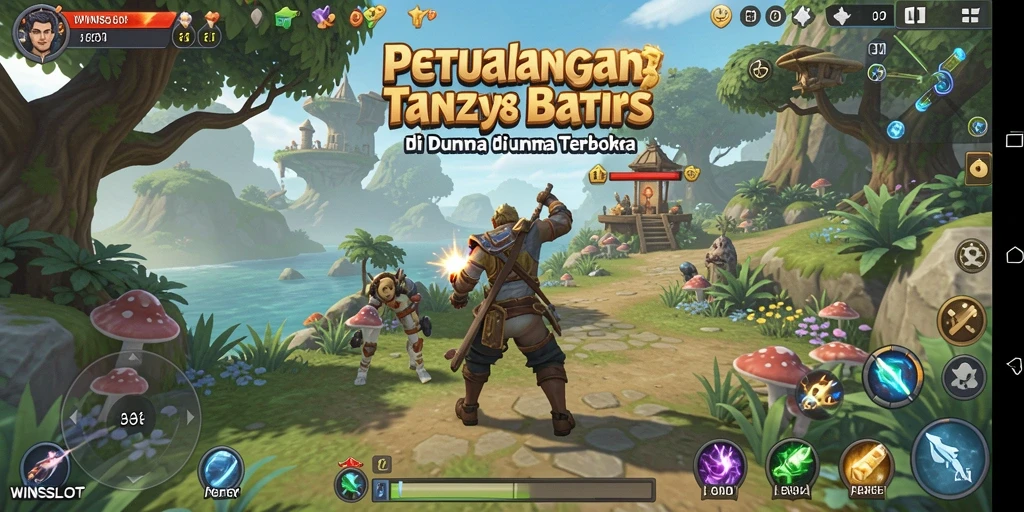 Tampilan gameplay menakjubkan dalam dunia Open World WINSLOT.